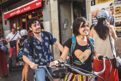EBike Tour Madrid Río Park and Casa de Campo insights Small group - King’s Bridge and the Manzanares River: fountains, stadiums, and an urban beach