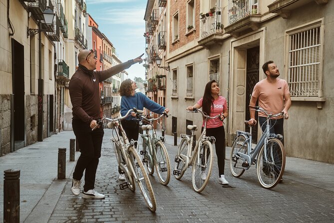 Madrid: City Highlights Guided Vintage Bike Tour - Parque del Retiro: The Oldest Tree, Lagoons, and Monuments