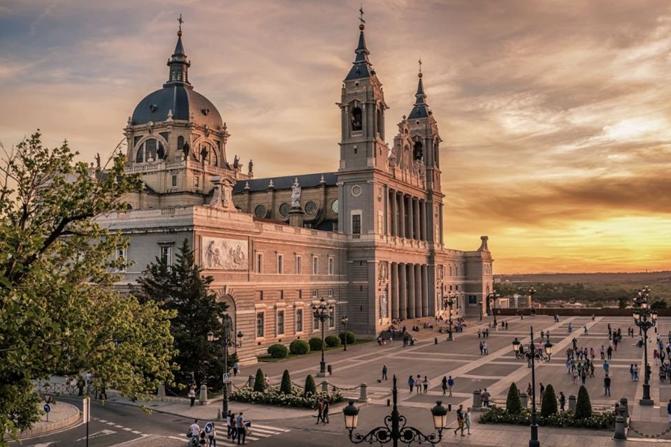 Madrid: City Highlights Guided Walking Tour - Admiring Catedral de la Almedena and the Royal Palace From Outside