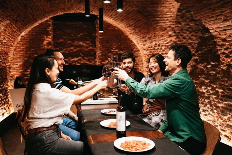 Madrid: Guided Tapas and Wine Tour with Terrace Visit - The First Tastings: Mushrooms, Padrón Peppers, and the Ham Shop Detour