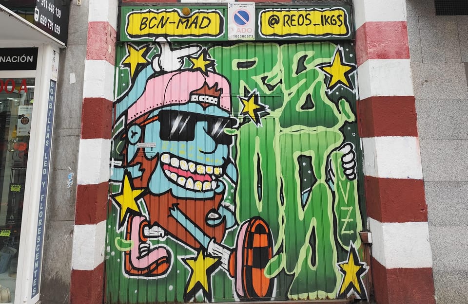 Madrid: Hidden Street Art Tour - Mercado Antón Martín: Colorful Urban Life and Real Local Texture