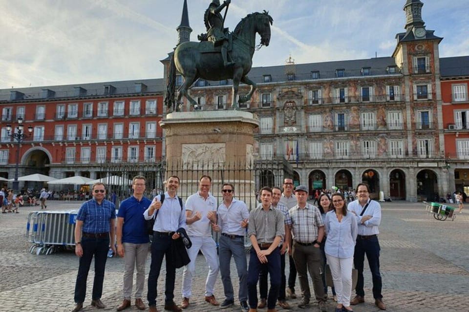 Madrid: Must-See Attractions Walking Tour - Plaza de la Villa to Plaza Mayor: architecture you can actually track