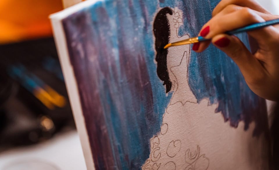 Madrid: Sip&Paint Workshop - Why this Madrid Sip&Paint feels different than a casual night