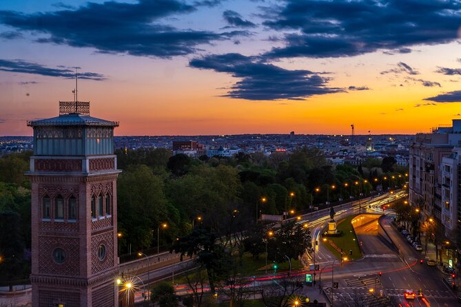 Madrid Sunset Walking Tour with Optional Flamenco Show and Dinner - Gran Vía after dark: big lights, real street rhythm
