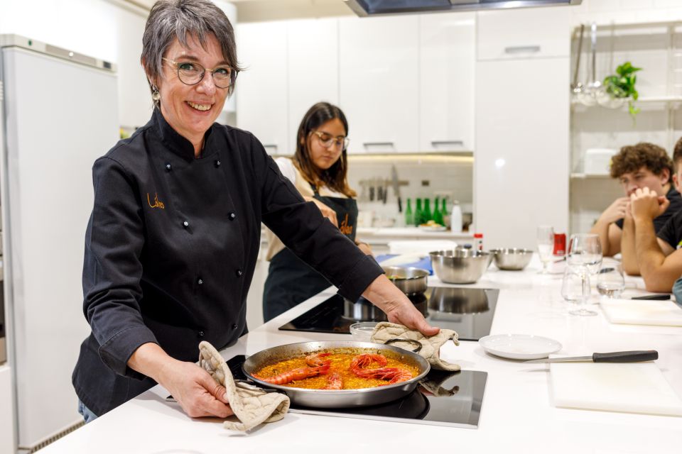 Madrid: Tapas & Paella Cooking Class with Expert Chef - What you’ll cook: croquettes, Russian salad, black rice paella, and cod