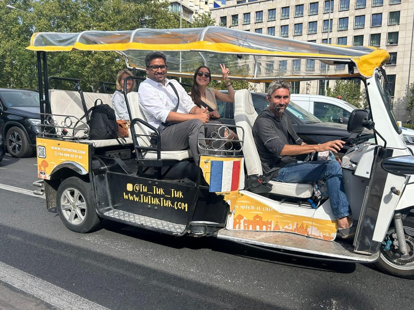 Madrid: Traditional Tour wh Private guide in yellow Tuk Tuk - Key highlights worth your time