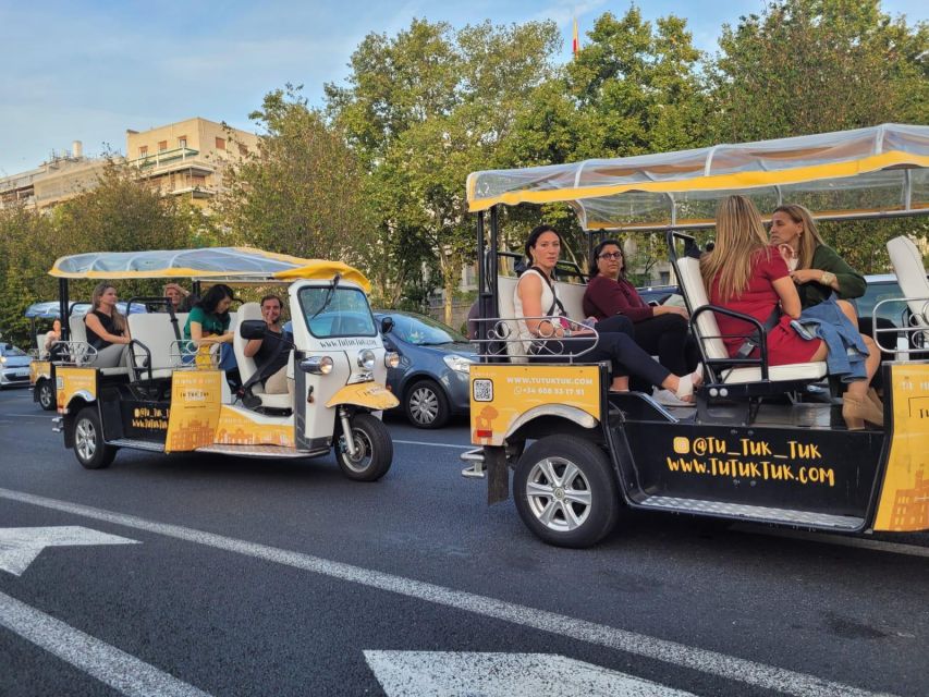 Madrid: Traditional Tour wh Private guide in yellow Tuk Tuk - Plaza de Santa Ana: closing the loop with a classic square feel