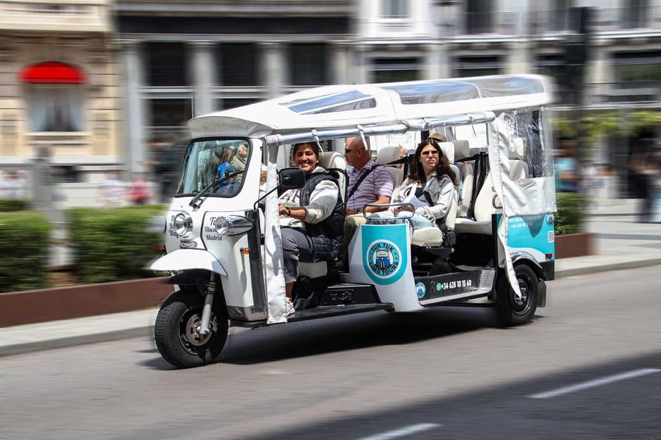 Madrid Tuk Tuk Welcoming Tour - Key things to know before you ride