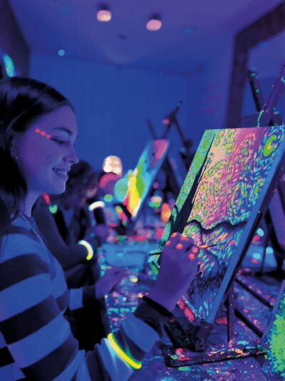 Madrid: Wine Gogh Glow Academy Paint and Sip Classes - Price and value in Madrid: what $47 buys you