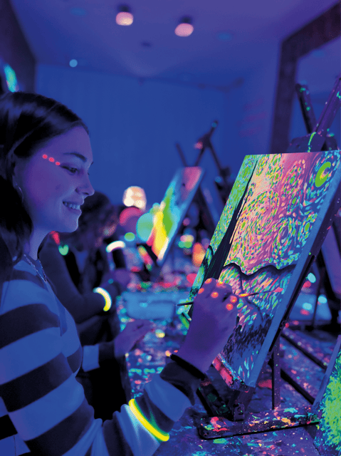 Madrid: Wine Gogh Glow Academy Paint and Sip Classes - Price and value in Madrid: what $47 buys you
